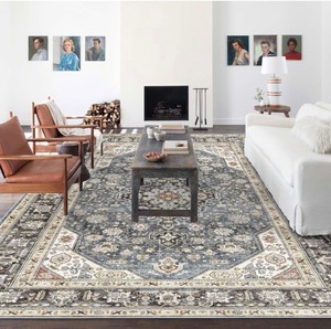 Washable Area Rug with Non-Slip Backing -9x12