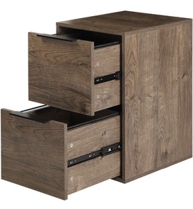 Greetmeet Wooden File Cabinet -Brown