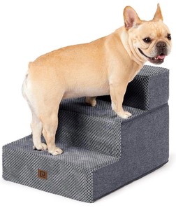 3-Step Portable Pet Steps -Pebble Gray