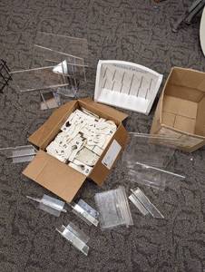 Assorted collection of table top retail signage and other displays