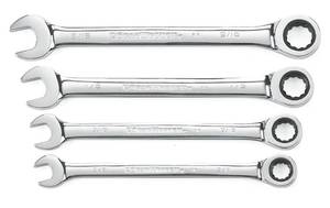 GEARWRENCH 9404 4 Piece Metric Ratcheting Wrench Set (03072410)