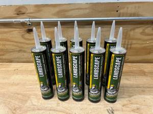 FRANKLIN INTERNATIONAL Lot of 10 Tubes of- 3121 Landscape Construction Adhesive (10 oz each)