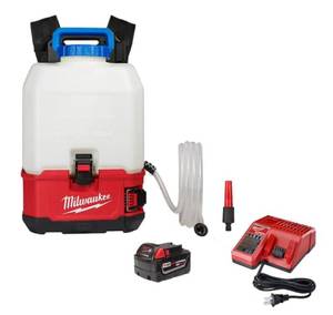 MILWAUKEE M18 18-Volt 4 Gal. Lithium-Ion Cordless Switch Tank Backpack Water Supply Kit with 3.0 Ah Battery and Charger (Retails for $449)