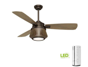 CASABLANCA Glen Arbor 56 in. LED Indoor Metallic Chocolate Ceiling Fan