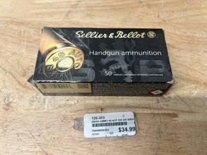 SELLIER & BELLOT Box of- 45 ACP- 230 Grain Ammunition (50 count)
