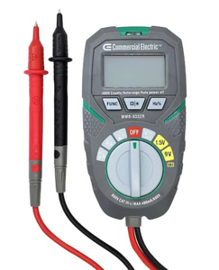 COMMERCIAL ELECTRIC Pocket Size Auto Ranging Multimeter (03122418)