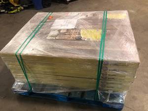 28 Boxes of TrafficMaster Grey Oak 7 mm T x 8 in. W Laminate Wood Flooring (23.9 sqftcase)   Customer Returns See Pictures
