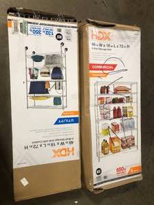 Lot of Assorted Storage Racks Various Models and Conditions  Customer Returns See Pictures