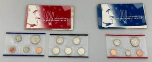 lot 63 image: Two 1999 United States Mint UNCIRCULATED COIN SETS  (1 STATEHOOD QUARTERS)