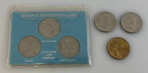 lot 71 image: Susan B. Anthony Dollars & Sacagawea Dollar