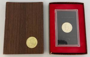 lot 77 image: 1973 S Eisenhower Proof Dollar (Sealed) With Case