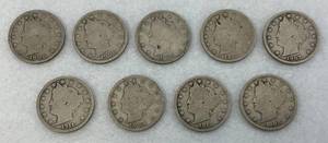 lot 78 image: Misc. Liberty Head V Nickels