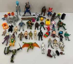 lot 127 image: Misc. Action Figures Including Star Wars & More