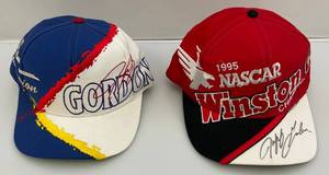 lot 146 image: Vintage Snapback Nascar Hats 1 Signed By Jeff Gordon