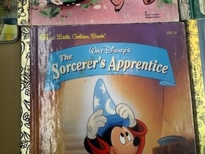 lot 26 image: Little Golden Books- Three Little Pigs, Bambi, Sorcerers Apprentice and Mother Goose and Birth of Jesus book