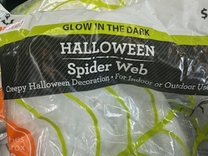 lot 31 image: Box of Decorative Spider Webs