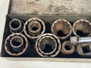lot 57 image: Various Sized Socket Set with Case (some impact)