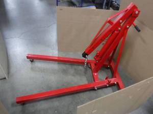 Strongway 2 Ton Hydraulic Engine Hoist With Load Leveler