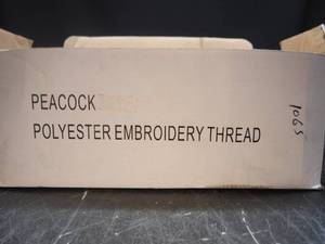 New Orange Metallic Peacock Polyester Embroidery Thread Spools  Approximately 11 