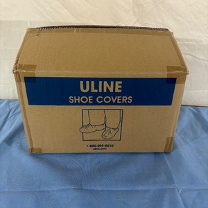 lot 5 image: 1 Case (150 pairs each) NEW Uline S-15370BLU Water Resistant Skid Resistant Shoe Covers - Size 12-16 Blue -&nbspMaintain footing on tile and slippery surfaces Great For Institutional Facilities