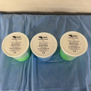 lot 35 image: MSRP $400  Lot of 3 Containers Mixed Color Patterson Medical 5 lbs. Rolyan Therapy Putty -&nbspImprove hand therapy with exercises like squeezing, stretching, twisting, and pinching therapy putty.