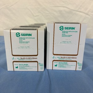 lot 41 image: Lot of 9 Boxes (100 each per box) NEW Mixed Size Seirin J-type .3 x 50mm and .3 x 60mm Disposable Acupuncture Needles Sterilized with Ethylene Oxide Gas