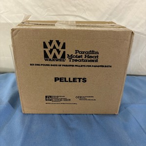 lot 65 image: 1 Case (6 bags, 1 pound each) NEW Waxwel 11-1750-6 Pastilles Unscented Paraffin Beads Bath Refills