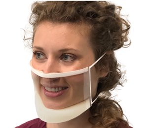 lot 15 image: WOW MSRP $2500  1 Case (432&nbspeach) ClearMask CM001EZ Single-Use Anti-Fog Fluid Resistant Latex-Free Transparent Face Mask with EZ Adjuster - Selling On Grainger.com -  $160 per 24 Each These are packed in boxes of 24 each - see pics