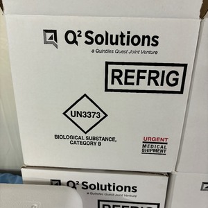 lot 73 image: MSRP $600  Lot of 4 NEW Q2 Solutions UN3373 Biological Substance Category B Kit with Specimen Shipping Bag, Cold Packs, and Propak Insulated Shipper Cartons