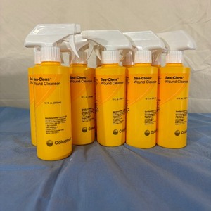 lot 76 image: MSRP $200  Lot of 11 NEW Coloplast 12 fl oz. Sea-Clens Wound Cleanser -&nbspSaline-based solution for cleansing and irrigating acute and chronic wounds.&nbspExpiration 925