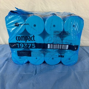 lot 85 image: 1 case (36 rolls each) Compact 19375 2-Ply Coreless Bath Tissue Toilet Paper Rolls - White 