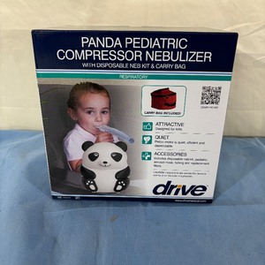 lot 104 image: NEW MQ6003 Drive Panda Pediatric Compressor Nebulizer with Disposable Neb Kit & Carry Bag (Remember This Is For The Whole Kit)