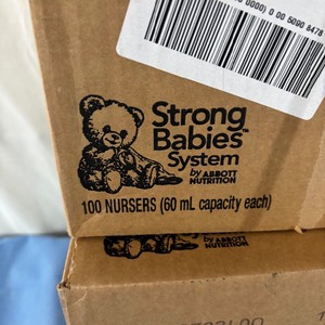 lot 133 image: SRP $350  4 Cases (100each per case) Abbott Nutrition Similac Volu-Feed 00180 60 mL Ready-To-Use Strong Babies System Nurser Bottles - Expiration 324 & 424
