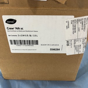 lot 152 image: 1 Case (2 each) NEW Diversey 2.5L Crew NA sc Non-Acid Bowl and Bathroom Disinfectant Cleaner