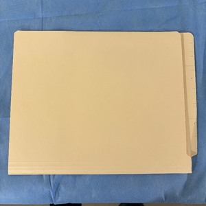 lot 156 image: 1 Case NEW Medical Chart File Folders with Fasteners