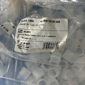 lot 168 image: Lot of Sarstedt 16.5 mL Tube and Stopper&nbspfor Tube 16-17mm