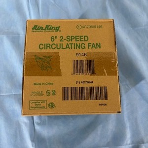 lot 175 image: NEW In Box AirKing Ventilation Products 4C7969146 6 2-Speed Circulating Fan