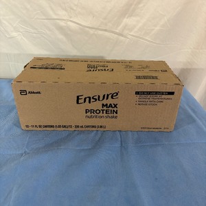 lot 181 image: 1 Case (12 each) NEW Abbott 11 fl oz. Ensure Max Protein Nutrition Shake - Expiration 824