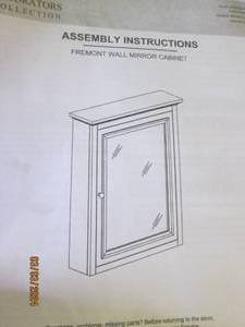 fremont wall mirror cabinet mirror in good shape