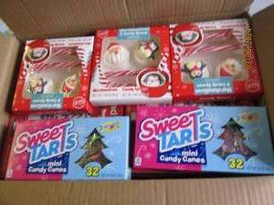 box of 10 tootsie roll ginger bread cottage kits in date and more candy
