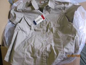 case of 24 clique large button up work shirts new