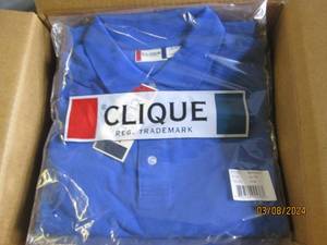 9 new clique xs new blue shirts...