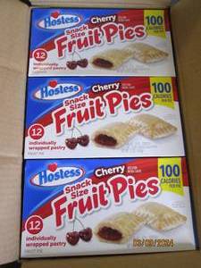 case of 612 packs of cherry fruit pies Best by 07232023