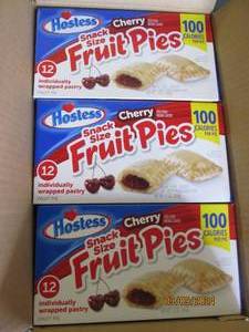 case of 612 packs of cherry fruit pies Best by 07232023