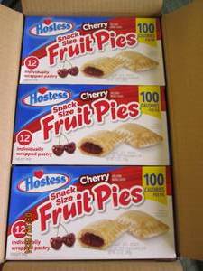 case of 612 packs of cherry fruit pies Best by 07232023