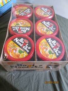 case of 12 spicy chicken bowl of noodles&nbspBest by 12252023