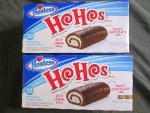 2 boxes of 10 ho hos past buy date...