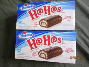 2 boxes of 10 ho hos past buy date...