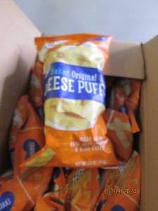 case of 125.5 oz bags of baked original cheese puffs best by 01062024