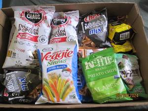 flat of chips ,popcorn and more all past best buy date